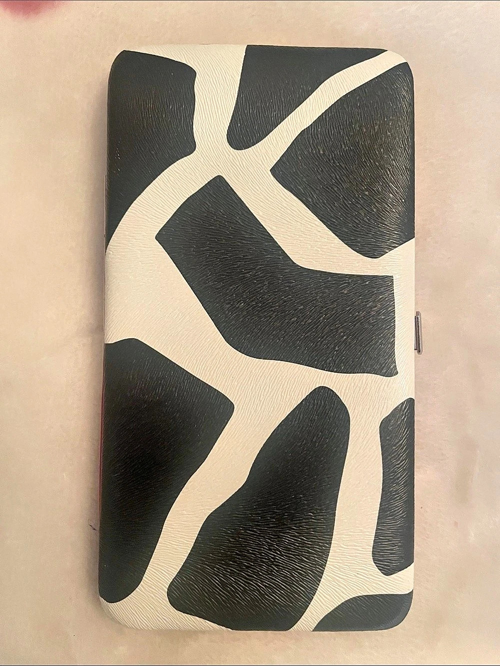 Black & Cream Animal Print Wallet
